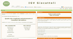 Desktop Screenshot of igvgiocattoli.it