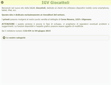 Tablet Screenshot of igvgiocattoli.it